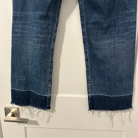 Citizens Of Humanity Blue Cora Crop Relaxed Distressed Hem Jeans Size 26 Women’s - Picture 9 of 14
